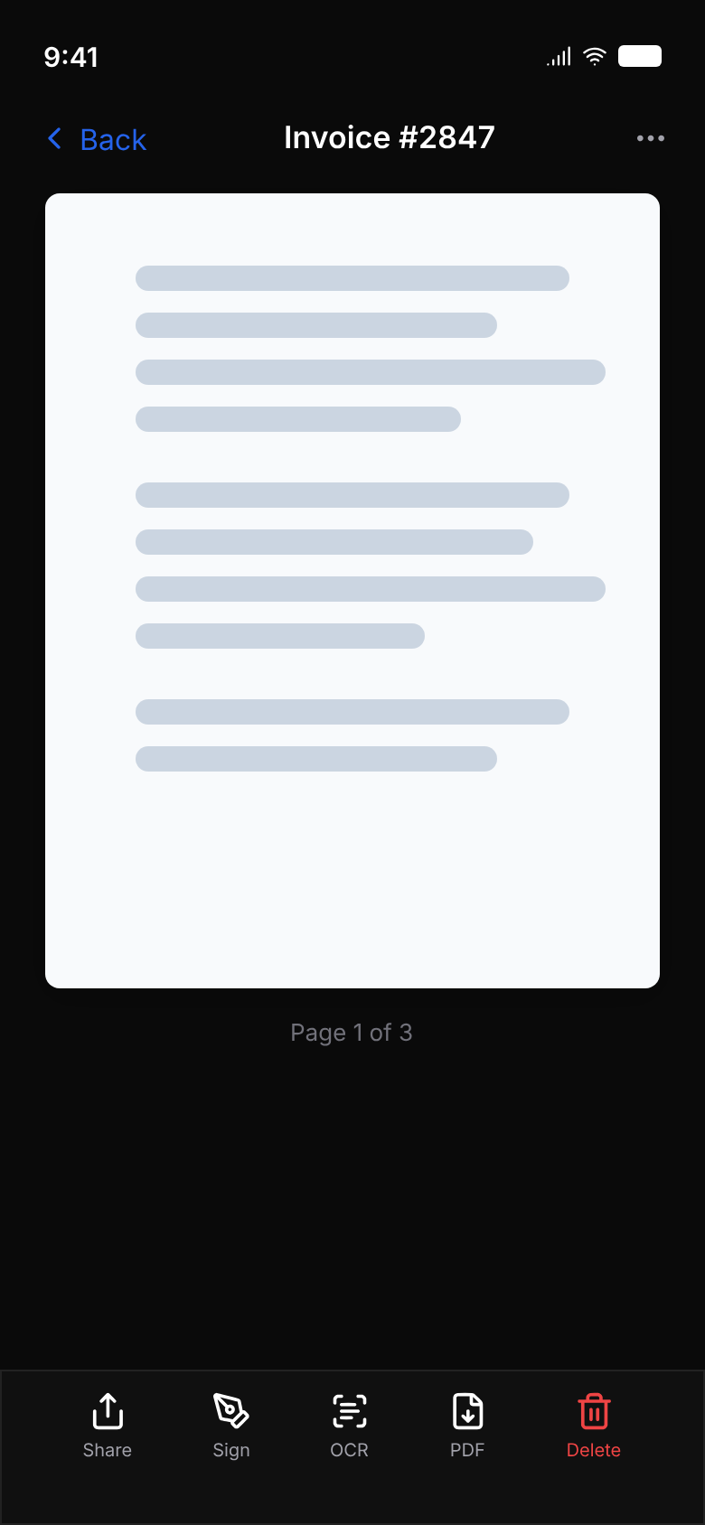 View and edit document pages