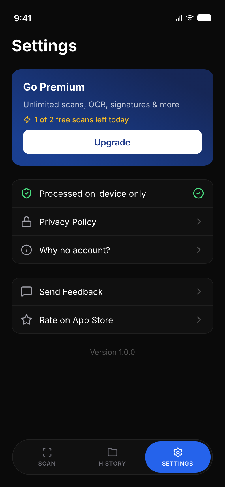 Customize app settings